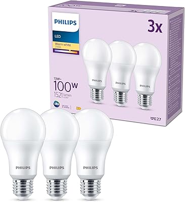 Philips A67 frozen LED bulb, 3 2700K hot package - EDison E27] 100W, non -dimmable. For interior lighting of the house.. DIAYTAR NIGERIA brings affordable products to every doorstep with our reliable 5-8 day shipping.