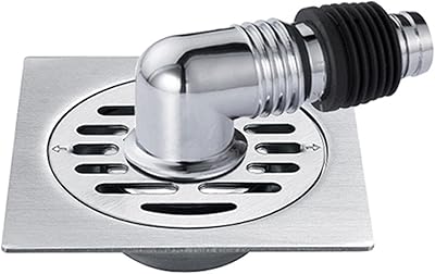 Floor drain lid for washing machine, shower floor drain lid with pipe connector, unidirectional square drain valve (silver).. Discover the perfect shopping balance at DIAYTAR NIGERIA with competitive prices and prompt delivery.