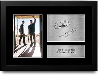 HWC Trading FR A4 Jared Padalecki and Jensen Ackles SURNATURAL PHOTO SURNOGRAPHY PHOTO AUTOGRAPHD PROTION AND Signed for TV broadcasts - Framed A4.. Shop without compromise at DIAYTAR NIGERIA, where quality, affordability, and quick delivery coexist.