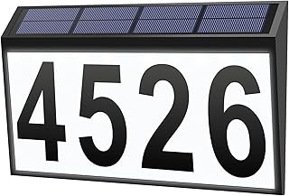Home license plate, Homelux solar energy -solar LED -energy address panels, waterproof ip44 for outdoor house of house courtyard, packaged with 3 figures (0-9) and 26 automatic labels - Black.. Get everything you need without leaving your home. DIAYTAR Nigeria offers a seamless shopping experience and delivers your orders quickly and reliably.