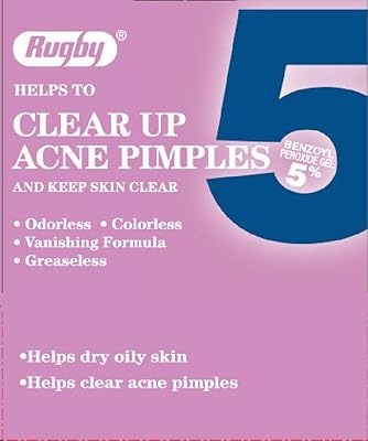 Acne rugby 5 acne drug, benzoyl peroxide 5 %, 30 ml each.. DIAYTAR NIGERIA: Your trusted marketplace that combines variety, affordability and reliable shipping.