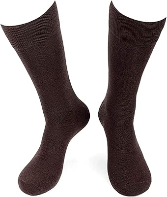 Classic formal socks in brown cotton for men 5 pairs per package.. DIAYTAR NIGERIA: Putting quality products within reach of every Nigerian through our affordable marketplace.