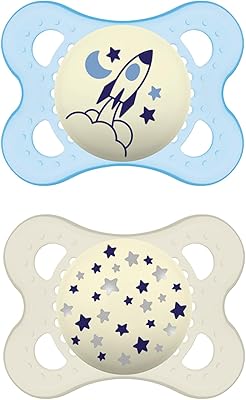 Mam Night pacifiers for babies aged 0 to 6 months, ideal for breastfed babies, which shine in the dark, baby boys, 2 pieces.. Elevate your shopping experience with DIAYTAR NIGERIA's vast catalog and budget-friendly options.