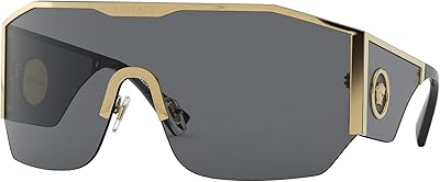 Versace sunglasses for men, gold/gray, 14-125, gold/gray, 14-125.. Your digital shopping ally, DIAYTAR NIGERIA offers extensive selection with budget-friendly delivery.