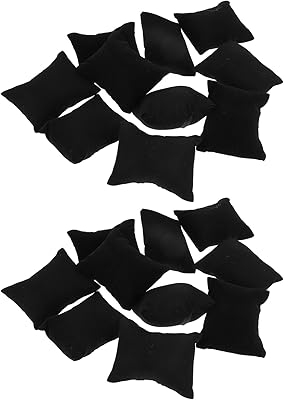 Felkis watch pillow, 20 Rectangular pillowcases for black fabric watch bracelet for watch bracelet display.. Shop the future with DIAYTAR NIGERIA - thousands of products, unbeatable prices, delivery within a week.