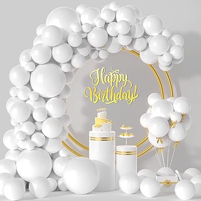 White ball arch kit 114 pieces 5/10/12/18 inch.. Shop confidently with Nigeria's most trusted e-commerce platform, offering swift and affordable delivery.