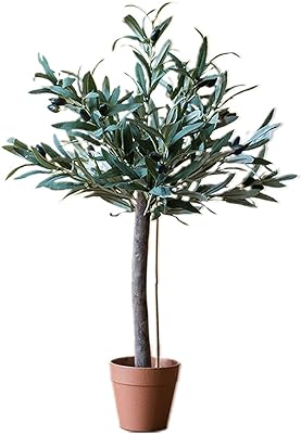 ZXB-Shop Bonsai Artificial Artificial Olivier Plants 23 inches False branch of olive tree leaves in silk decor of false plant, simulation tree of realistic artificial plants.. Your complete e-commerce destination, DIAYTAR NIGERIA combines variety with budget-friendly nationwide shipping.