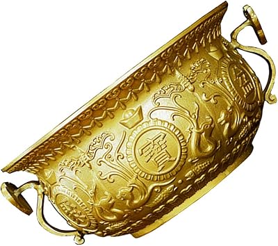 Moko brass feng shui bowl, Tibetan Buddhist design, brass water offering bowl for ritual meditation and yoga altar.. DIAYTAR NIGERIA: Your trusted e-commerce partner with extensive product choices and affordable delivery.