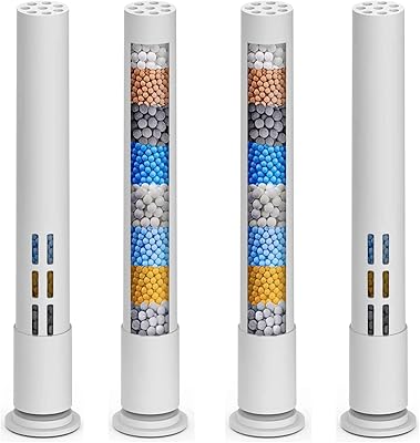 Shower filter for shower head, 4 hard water replacement filters, eliminates chlorine and harmful substances.. Love deals? DIAYTAR Nigeria has you covered with low prices and fast delivery.