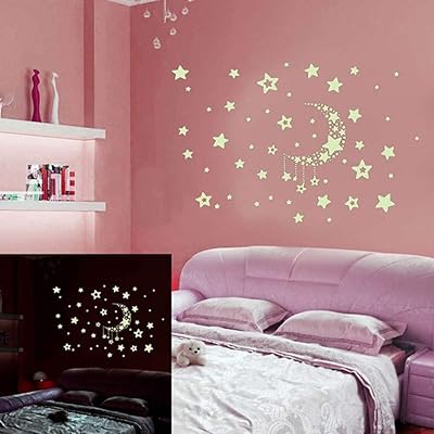 Fagia wall stickers starry sky moon and stars shine in the dark.. Don’t wait weeks — DIAYTAR Nigeria delivers your order in just a few days.