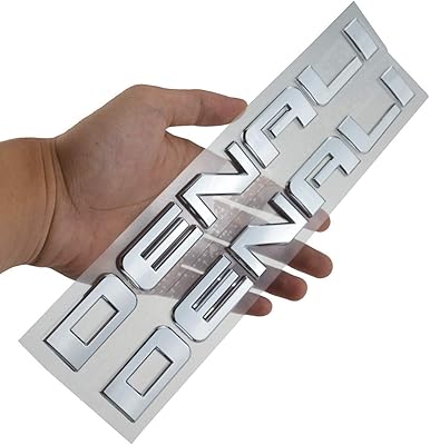 2 Denali signage plate stickers adapted to the Yukon Sierra Terrain (Chrome).. Discover thousands of products on DIAYTAR Nigeria — from fashion and electronics to home goods. We guarantee quick delivery and competitive pricing across the board.