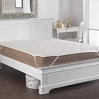 Protective cover for King Tex mattress 200 x 200 cm, padded, white, mpq1111.06.. DIAYTAR NIGERIA: Where every click leads to affordable purchases delivered promptly to your door.