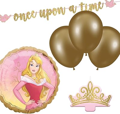 Party Center Disney Princess Aurora party decoration kit including balloons.. Discover endless possibilities with DIAYTAR NIGERIA's vast e-commerce selection and budget-friendly delivery.