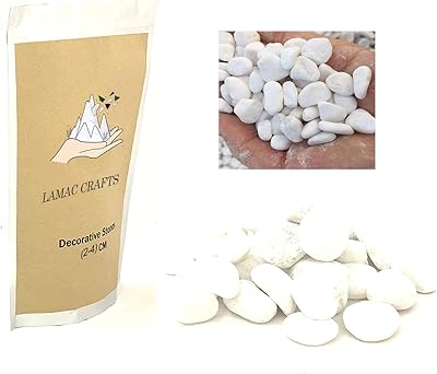Lamac crafts white pebbles (small 5kg).. Experience the DIAYTAR difference with our vast product selection and delivery within 5-8 days.