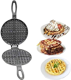 Vintage Gourmet ® Authentic round wafflewrier in Pre-End-Enforce cast iron 17 cm in diameter.. Discover why thousands choose DIAYTAR NIGERIA for affordable products delivered in less than a week.