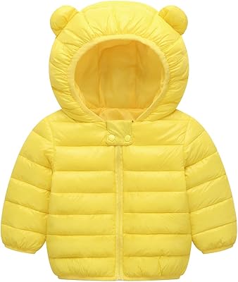 Winter coats for little boys and girls with padded and swollen ears hood.. DIAYTAR NIGERIA: Where quality products become affordable with our nationwide shipping service.