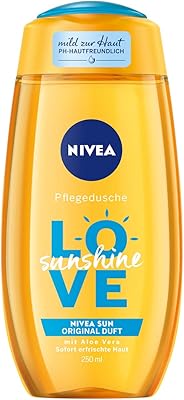 Nivea Care Love Sunshine Gel Refreshing Shower with Aloe Vera, respectful pH shower with Naturea natural perfume, 250 ml.. Enjoy effortless shopping and speedy delivery with DIAYTAR Nigeria.