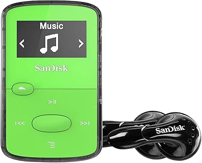 SANDISK MP3 player Clip JAM 8 GB - GREEN.. DIAYTAR NIGERIA: Where affordable shopping meets reliable nationwide delivery in less than a week.