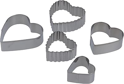 Royalford 5-piece royal cookie sets, stainless steel, RF10278-Excellent quality, food quality materials, cookie-shaped covers in first quality steel.. DIAYTAR NIGERIA: Your partner in affordable shopping with nationwide delivery in just 5-8 days.