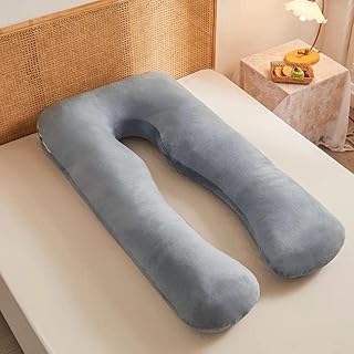 U -shaped pregnancy pillow of velvet Mecca for the whole body.. DIAYTAR NIGERIA brings quality products to every corner of Nigeria at prices everyone can afford.