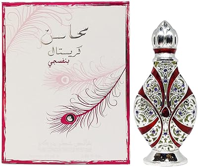 Attar Crystal Mahasin de Lattafa, 25 ml.. The best online shopping experience in Nigeria — DIAYTAR delivers it all.