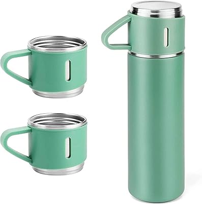 Thermos isolated in stainless steel (green, 500 ml/16.9 oz).. Get the deals you love and the delivery speed you need at DIAYTAR Nigeria.