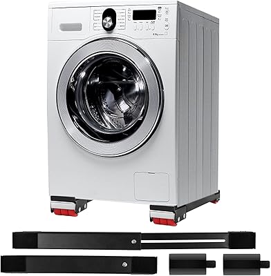 2 rollers for robust extensible appliances, adjustable washing machine base, easy slippage swivel wheels for refrigerators and dishwasher, maximum load 500 kg (black).. Discover the perfect balance of selection and value with DIAYTAR NIGERIA's nationwide delivery service.