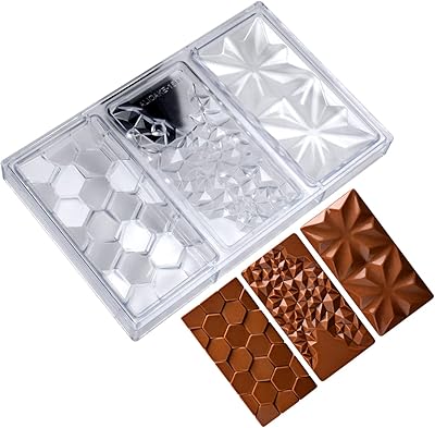 Polycarbonate chocolate mold for candy chocolate bars, 3 -cavity diamond shape, pastry tools, cake molds.. Affordable choices, delivered fast — that's the DIAYTAR Nigeria promise.