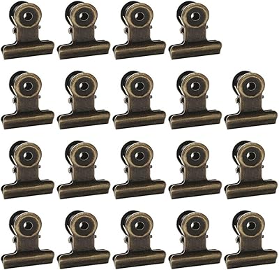 100pcs metal hinge clips, small bronze bulldog clips with slit for photos, card bags, store, desk, paper, price cards (0.87 "/22 mm).. From essentials to electronics, DIAYTAR Nigeria ships your order in no time.