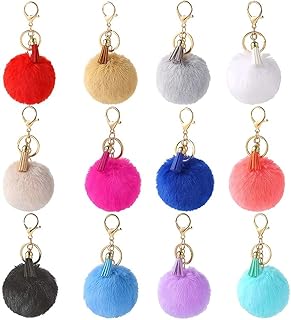 12 pieces of soft pompom keychain with Pompon 3 pendant.. No delays, no drama — just fast, affordable shopping with DIAYTAR Nigeria.