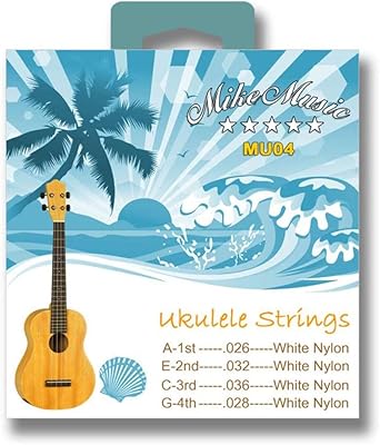 Mike Music 4PCS Ukulele String game in sustainable white nylon for instruments.. Transform your online shopping experience with DIAYTAR NIGERIA's affordable and diverse marketplace.