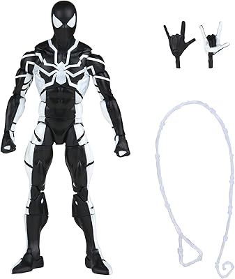 Hasbro Marvel Legends Spider-Man figurine 15 cm (stealth combination), includes 4 accessories, multicolored, F3454.. Experience shopping without stress at DIAYTAR NIGERIA's comprehensive and budget-friendly platform.