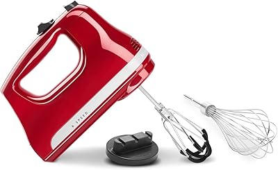 Hand mixer Kitchenaid 5khm6118ber, 6 speeds with Flex EDGE drummers - Red Empire.. DIAYTAR NIGERIA: Your partner in affordable online shopping with reliable 5-8 day shipping nationwide.