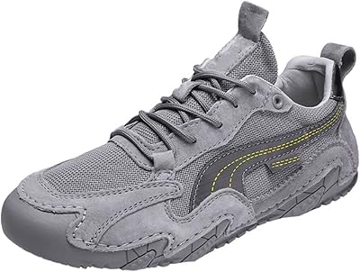 Jandos casual sneakers for men, relaxed leather -outdoor non -slip shoes, sports shoes for large men (color: gray, size: 45).. Get more for less on DIAYTAR Nigeria — Nigeria’s favorite e-commerce platform.