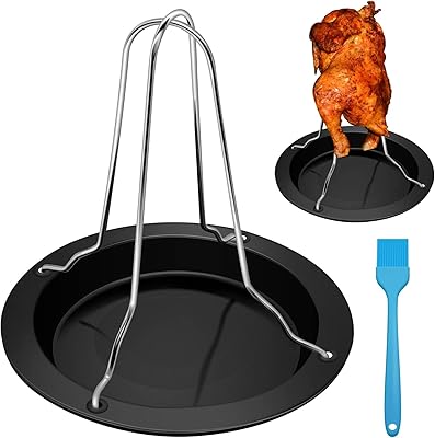 Roasting grid the chicken, Optree chicken support in stainless steel, robust vertical roast roasting grid for duck, roasting grid, roasting grid for barbecue oven, barbecue barbecue cooking tray.. DIAYTAR NIGERIA: Making online shopping accessible with affordable prices and nationwide delivery service.