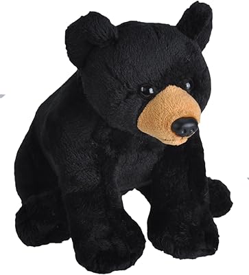 Black plush bears Wild Republic 23312, Sweet toy with wild call with its original, children's gifts, 20 cm, multicolored.. Need it fast? DIAYTAR Nigeria ships in just 5 to 8 days nationwide.