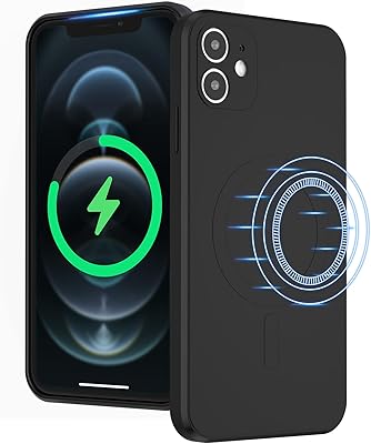 Yuebuy Mobile Silicone Liquid Case for Wireless Loading for IPhone 11 6.1 Inch, Integrated magnet compatible with Magsaving for faster loading, fine microfiber shell - Black.. Shop with ease at DIAYTAR NIGERIA and enjoy our extensive product range delivered at affordable rates.
