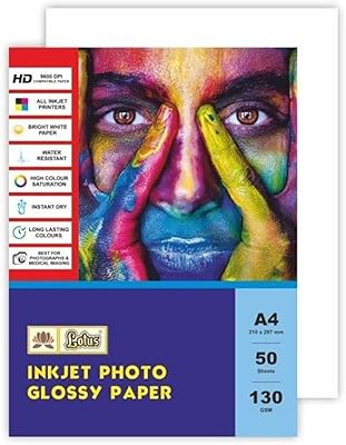 Shiny photo paper 180 g/m2 20A4, waterproof, instant drying for all inkjet printers (lot of 2).. DIAYTAR NIGERIA promises affordability and variety with every purchase, delivered in 5-8 days.