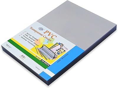 Transparent PVC FIS binding sheets, 100 parts, 250 microns thickness, transparent.. DIAYTAR NIGERIA: Where shopping meets satisfaction with affordable prices and prompt delivery services.