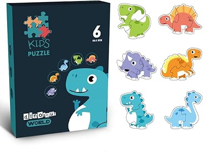 Small story 6 in 1 matching puzzle educational and fun - dinosaurs.. Experience shopping freedom with DIAYTAR NIGERIA's vast catalog and nationwide 5-8 day shipping.