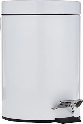Stainless steel Vag pedal trash can 3 liter white capacity.. Experience the future of online shopping with DIAYTAR NIGERIA's extensive product range and competitive pricing.