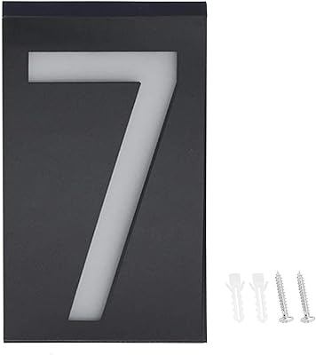 House number with solar energy led, door panel, address panel, exterior LED light (n ° 7).. Your complete e-commerce destination, DIAYTAR NIGERIA combines variety with budget-friendly nationwide shipping.