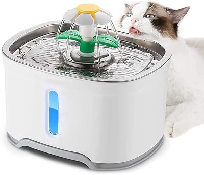 Water fountain for Cool Baby 2.5 L pets with water filter, water sprayer + bright blue LED light, automatic water bowl for cats and small dogs.. Experience hassle-free shopping with DIAYTAR NIGERIA's user-friendly platform and prompt delivery service.