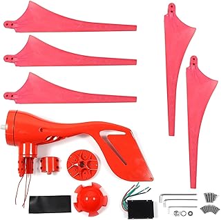 Kit Temkin 5 blades wind turbine generator, vertical wind turbine generator 12V/24V 400W, for terrace, navy, motorhome, chalet, boat (size: 12V).. DIAYTAR NIGERIA delivers more than products - we deliver affordable solutions within the week.
