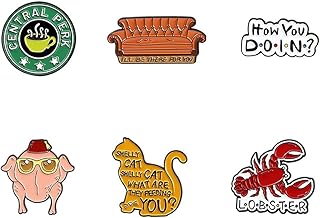 Enamel pins set 6 pieces cute cartoon brooch.. DIAYTAR NIGERIA brings satisfaction with every purchase through affordable prices and prompt shipping.