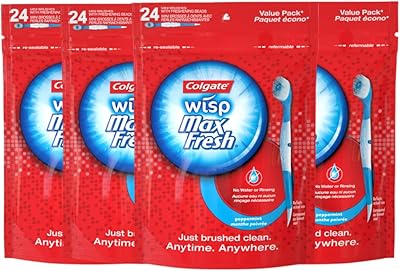 Mini toothbrush disposable tooth colgate wisp max fresh - mint - 24 pieces (pack of 4 (.. DIAYTAR NIGERIA: Where affordability meets variety, with thousands of products delivered in less than 8 days.