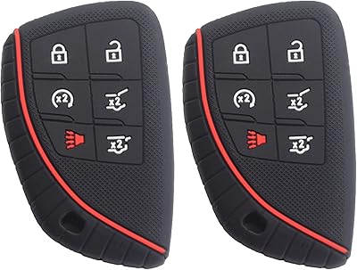 B Toppers Protective case for smart remote control key on silicone rubber with 6 buttons compatible with Chevrolet GMC Chevrolet Suburban Tahoe Yukon 2021.. Shop confidently with DIAYTAR NIGERIA, offering affordable prices and reliable delivery within a week.