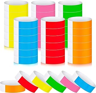 600 Luisgi neon paper bracelets, handmade waterproof bracelets for events and parties, multicolored, sticky identification bracelets, 6 colors.. DIAYTAR Nigeria offers the perfect blend of affordability and efficiency. Shop now and get your products delivered between 5 and 8 days nationwide.