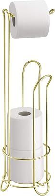I Design Classico Organizer of Metal toilet Papier For Bathroom, Compact Organizer, can contain 4 rolls of toilet, gold and copper paper.. DIAYTAR NIGERIA brings a world of products to your fingertips with affordable prices and quick delivery.
