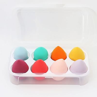 Set of 8 -piece Makeup sponge sponge of mixture without vegan latex for makeup.. DIAYTAR NIGERIA combines affordability with convenience, delivering your purchases within 5-8 days.
